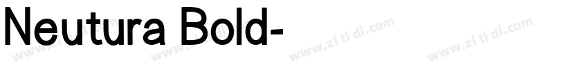 Neutura Bold字体转换